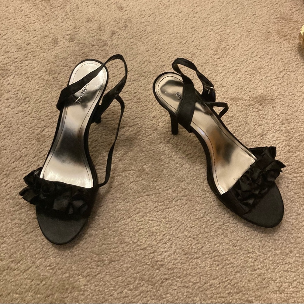 Formal black high heels